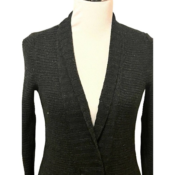 Inhabit Black Women's Cardigan Sweater - Picture 2 of 9